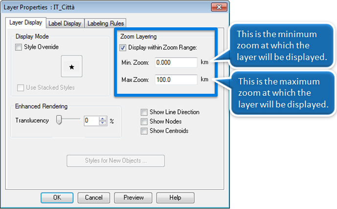 layer properties layer properties