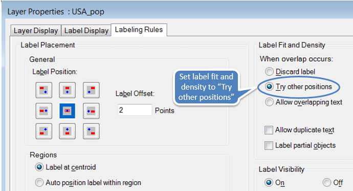 Set label rules for query layer Set label rules for query layer